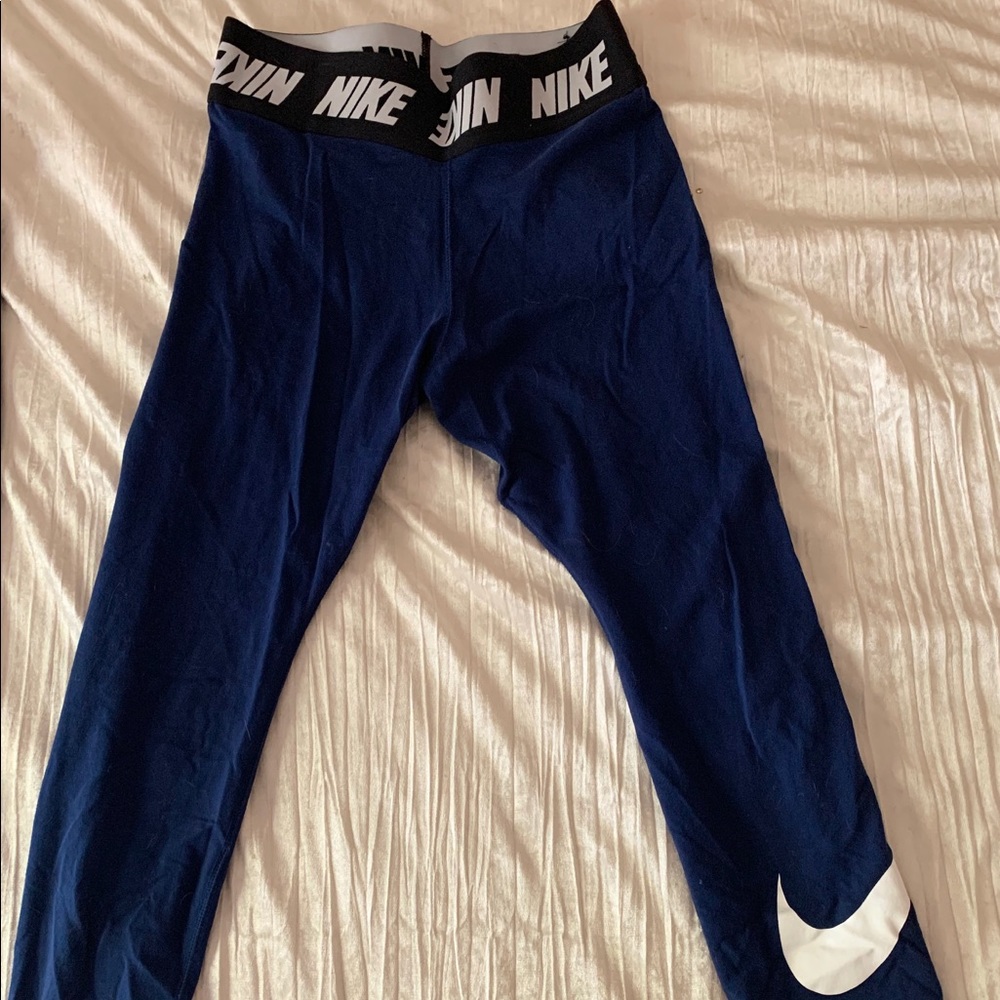 Blue nike leggings